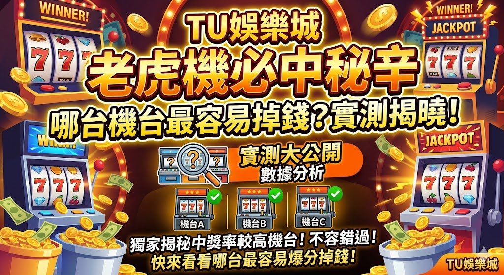TU娛樂城 老虎機必中秘辛：哪台機台最容易掉錢？實測揭曉！